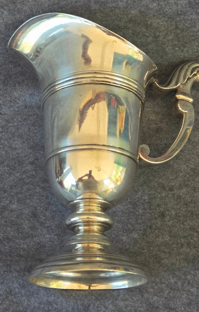 Aiguière casque argent  plaqué  époque  Louis XV  XVIIIe 