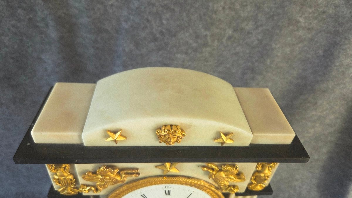 Prouvarelle Pendulum Clock In Paris, Directoire Period/early 19th Century -photo-2