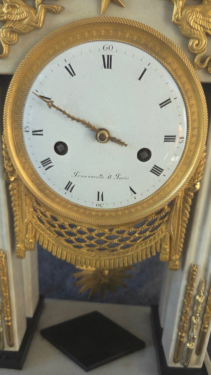 Prouvarelle Pendulum Clock In Paris, Directoire Period/early 19th Century -photo-4