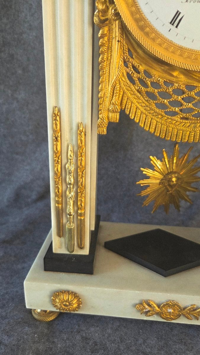 Prouvarelle Pendulum Clock In Paris, Directoire Period/early 19th Century -photo-5