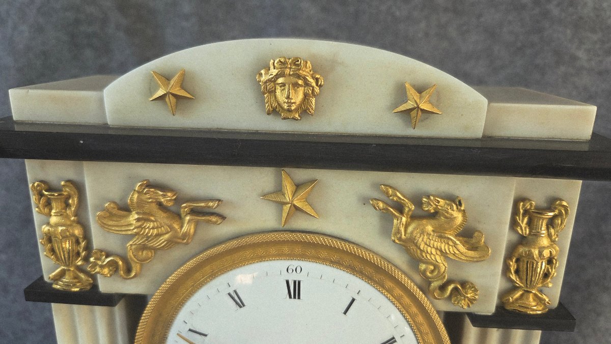 Prouvarelle Pendulum Clock In Paris, Directoire Period/early 19th Century -photo-7
