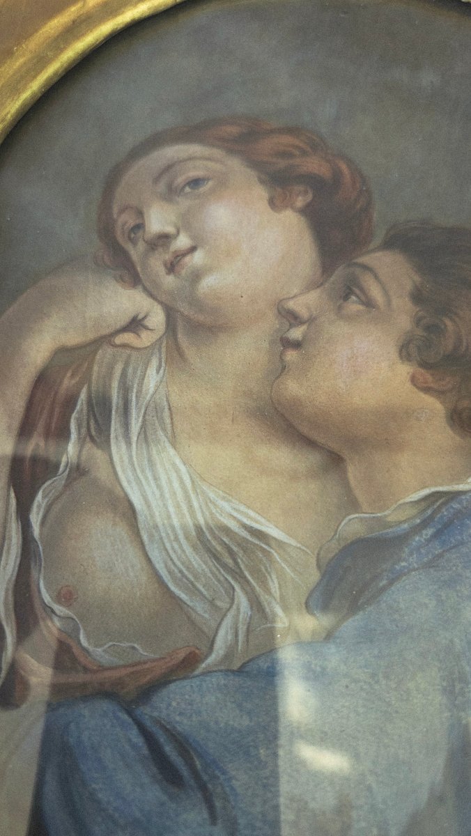  18th-century French School: Pair Of Gouaches-photo-2