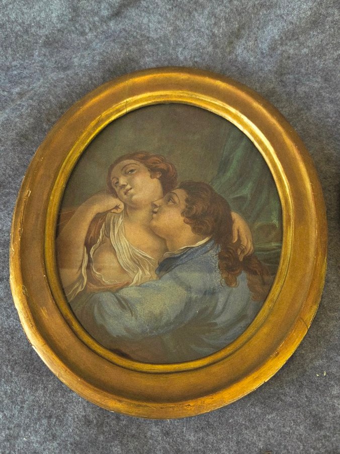  18th-century French School: Pair Of Gouaches-photo-3