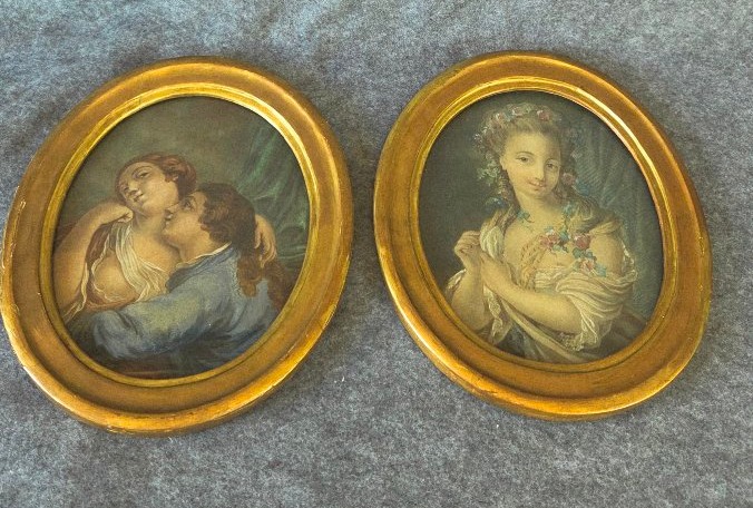  18th-century French School: Pair Of Gouaches