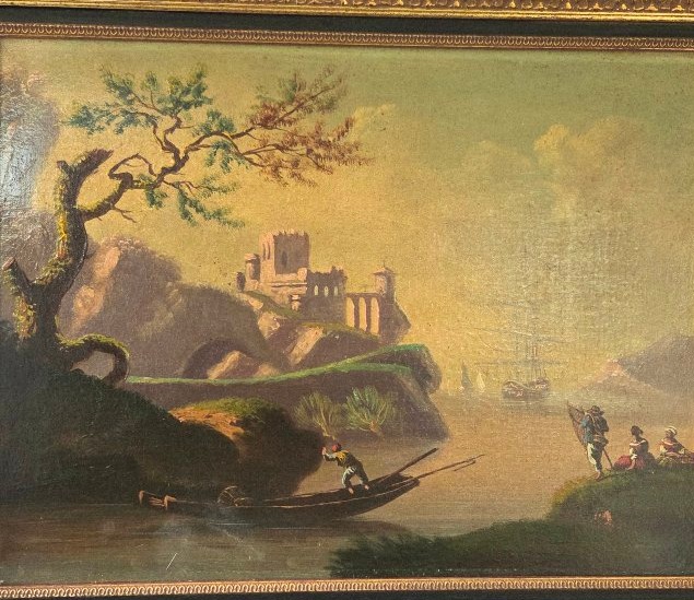 Marine suiveur deJ. Vernet huile/t, époque XIXe siècle -photo-3
