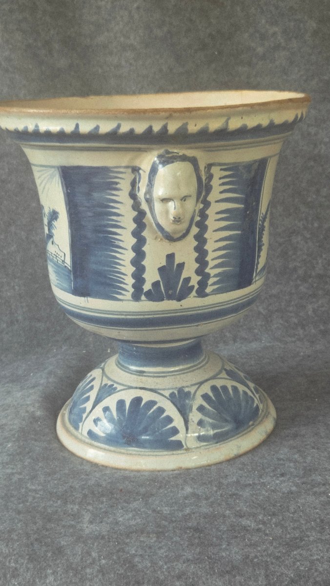 Cache-pot vase à oranger Nevers XVIII e-photo-3
