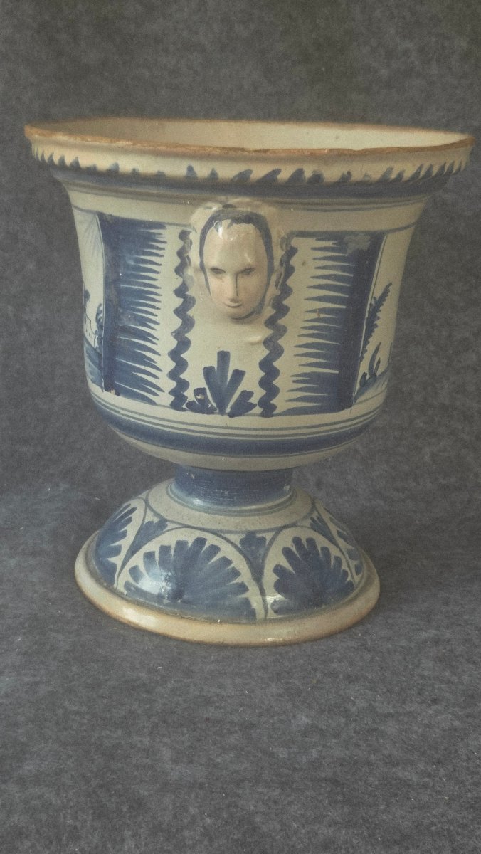 Cache-pot vase à oranger Nevers XVIII e-photo-8