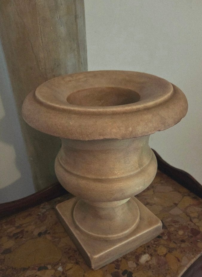 19th-century White Marble Medicis Vase, H 31.3-photo-4