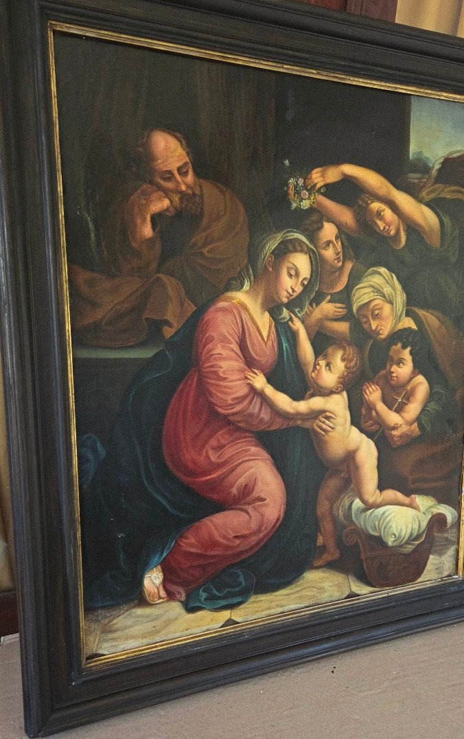 École française XVIIe/XVIII e La Sainte famille hst-photo-2