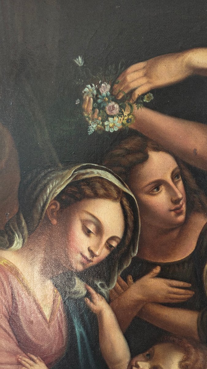 École française XVIIe/XVIII e La Sainte famille hst-photo-1