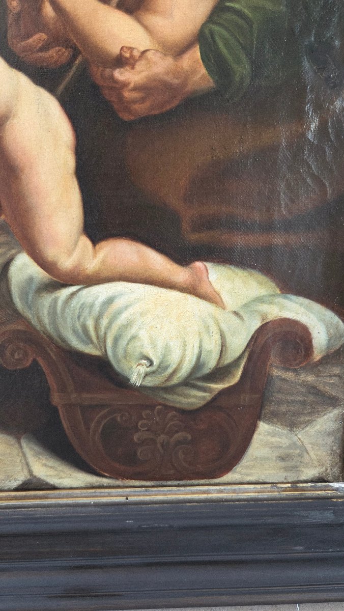 École française XVIIe/XVIII e La Sainte famille hst-photo-2