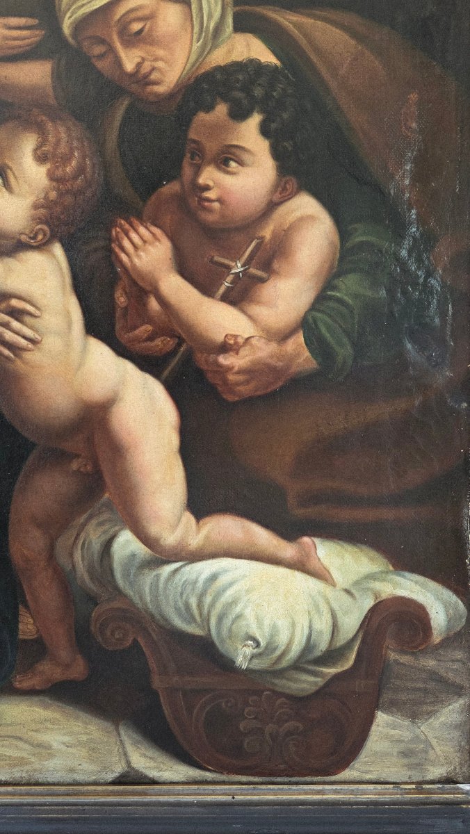 École française XVIIe/XVIII e La Sainte famille hst-photo-5