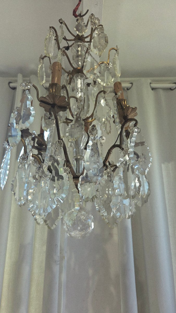 Louis XV Crystal Chandelier, 19th Century -photo-4