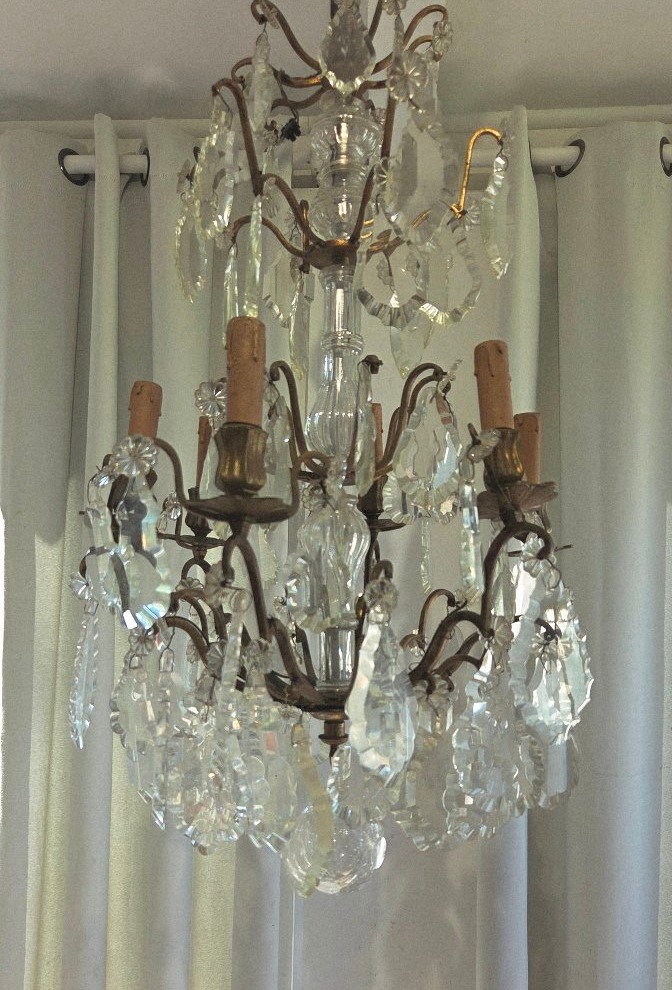 Louis XV Crystal Chandelier, 19th Century -photo-2