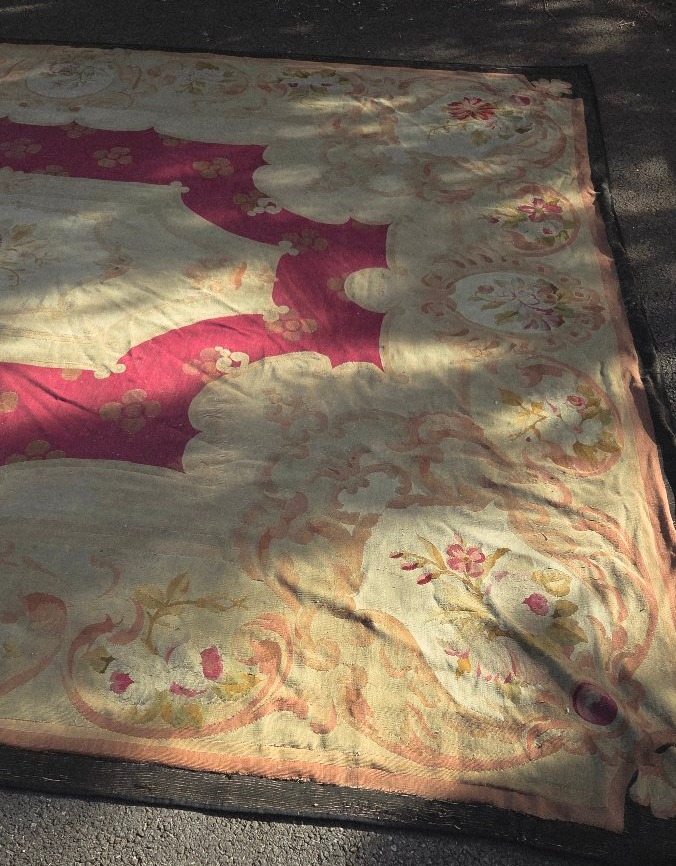 Large 19th-century Aubusson Rug, 415 X 318 Cm-photo-3