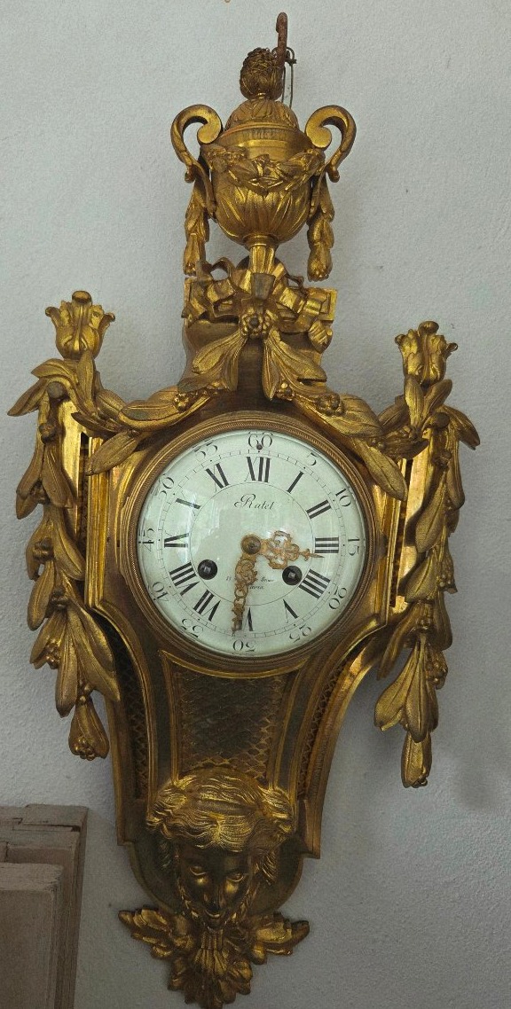 Matching Clock And Barometer, Napoleon III Period, Signed "ratel" In Paris -photo-2