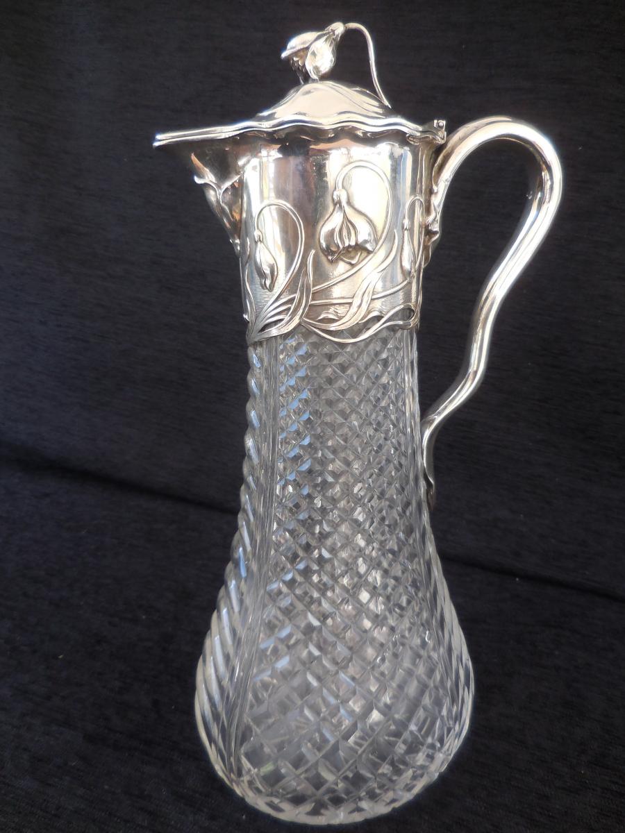 Ewer Crystal And Silver Time 1900