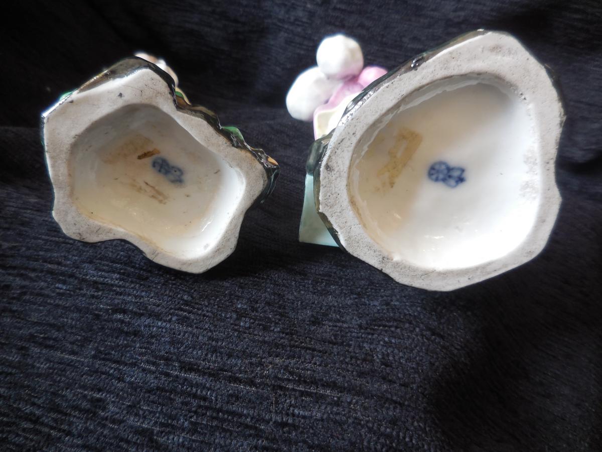 Pair Of Porcelain Hochst The Birds Nineteenth-photo-1