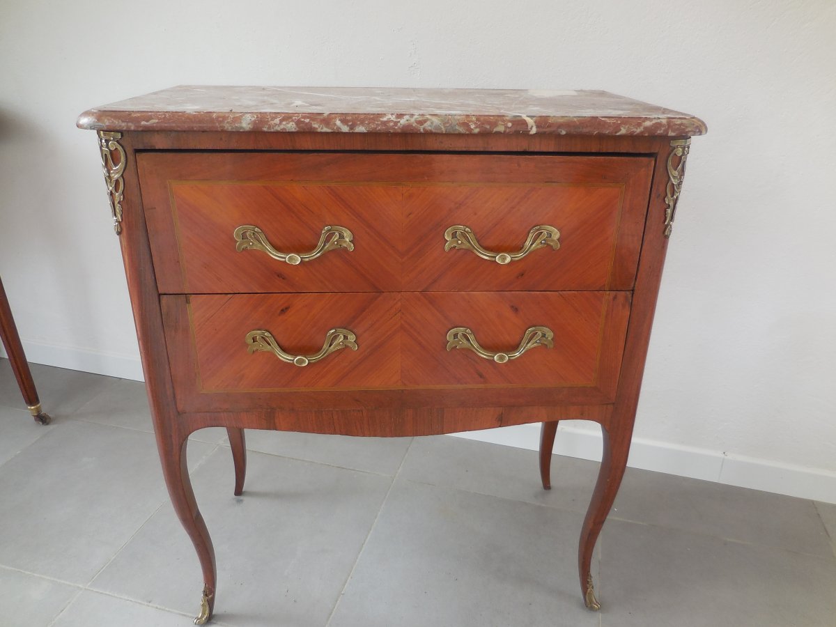 Entre-deux Marquetry Commode Louis XV Transition Period / Louis XVIII XVIIIth Century