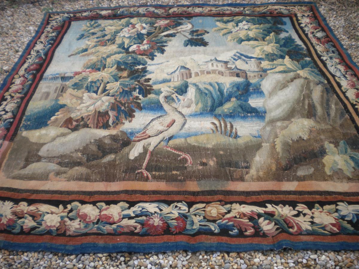 Tapisserie Aubusson XVIIIeme-photo-4