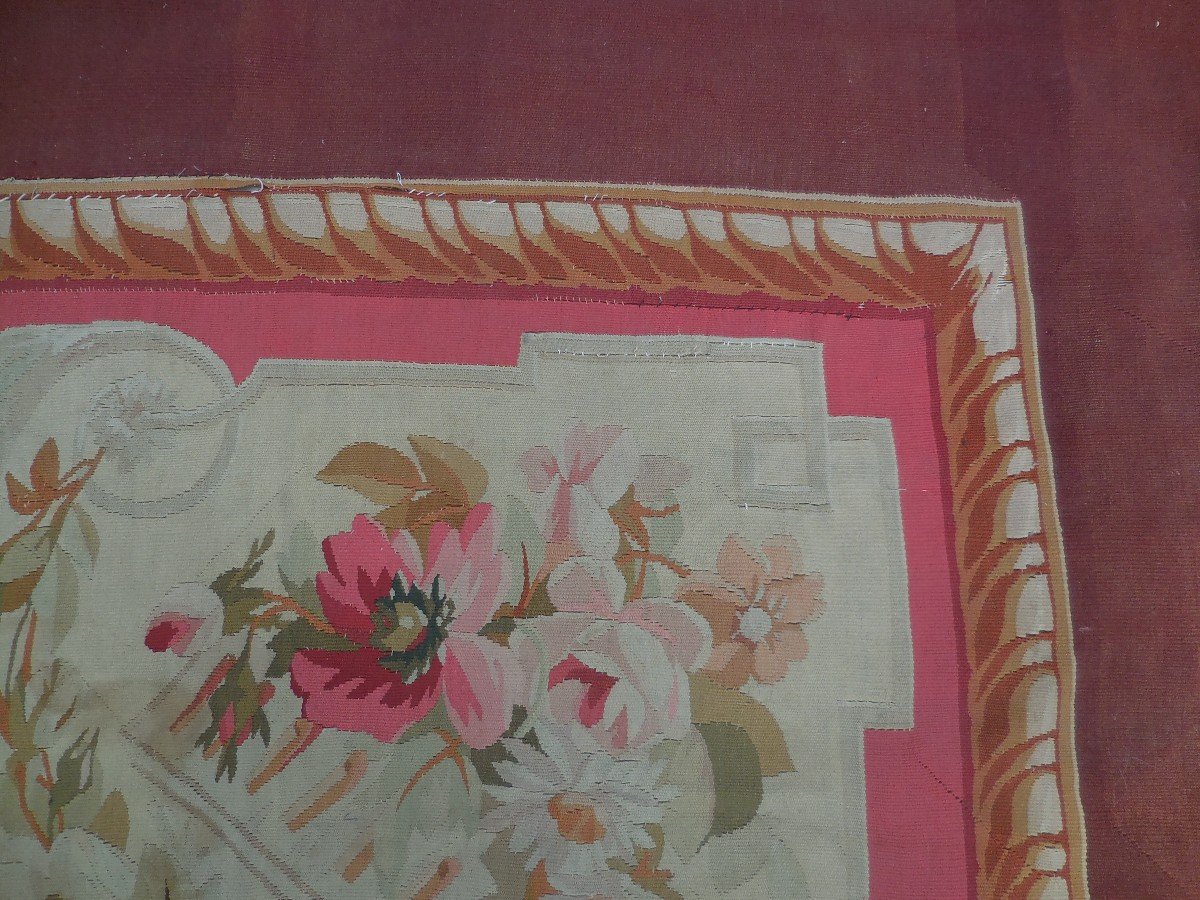 Tapis Aubusson  époque Napoléon III Grand Format 440 X330cm  Milieu XIXe-photo-2