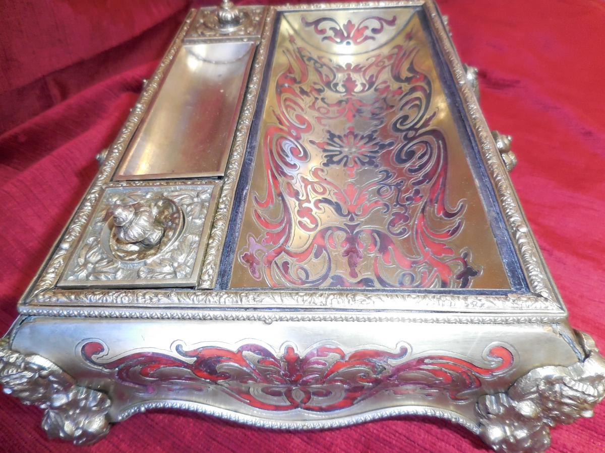 Necessary To Write  Epoque XIXe Boulle Marquetry-photo-2