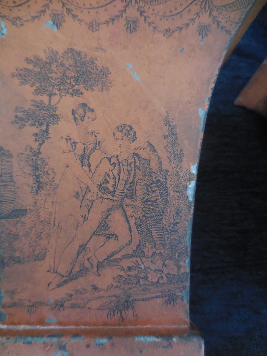 Paire De Vases Tole Peinte époque Empire Début XIXe Siècle-photo-2