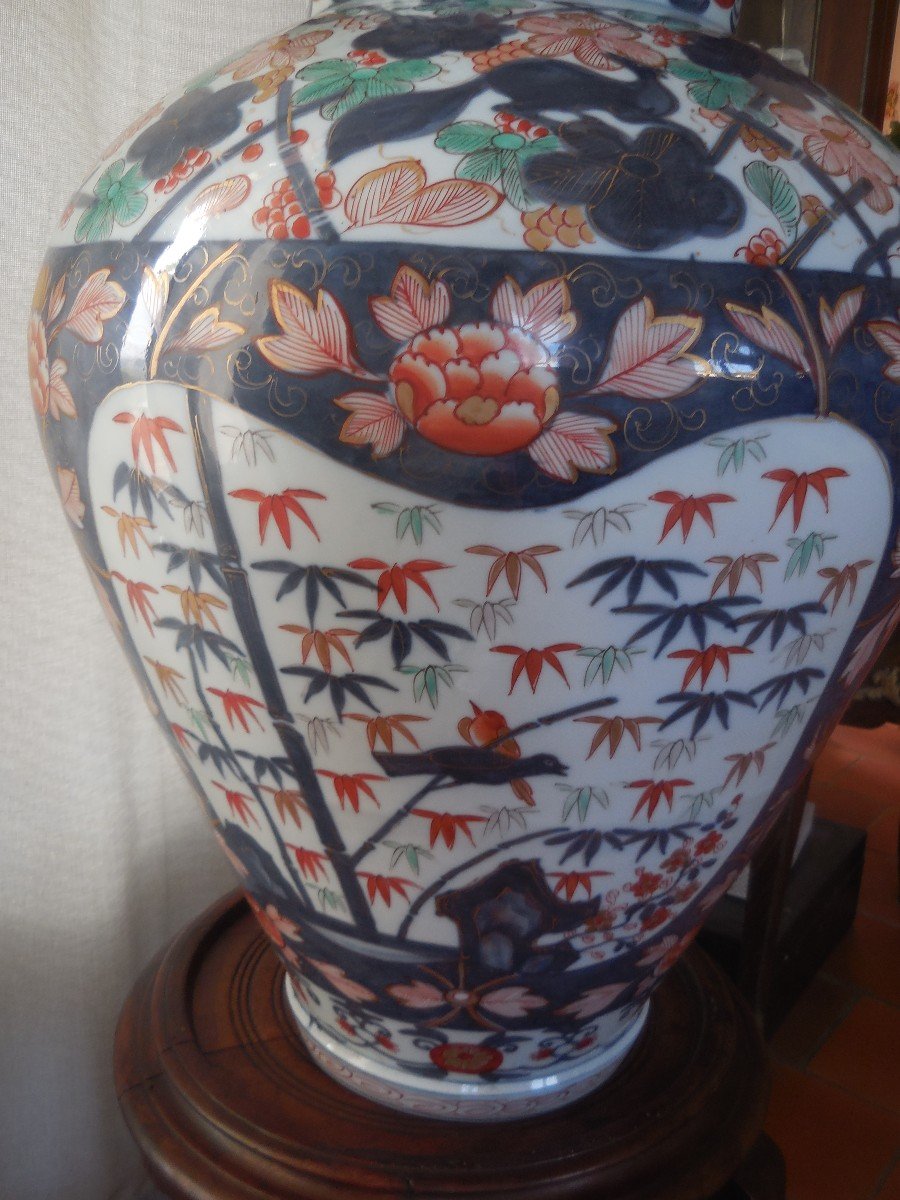 Grande Potiche Couverte  Porcelaine  Japon XIXe Siècle H128 B.e-photo-3
