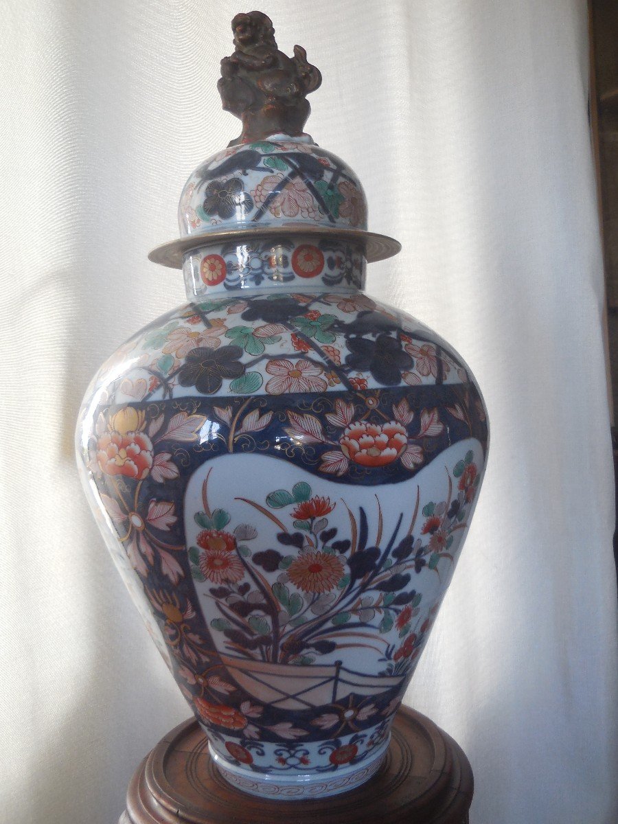 Large Porcelain Covered Potiche  Japan Nineteenth Century H128 Be-photo-4