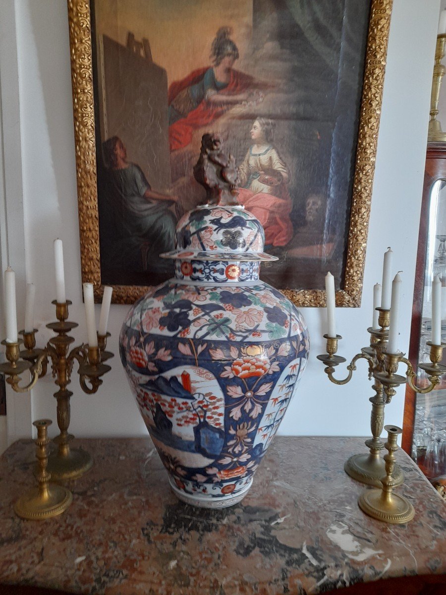 Large Porcelain Covered Potiche  Japan Nineteenth Century H128 Be