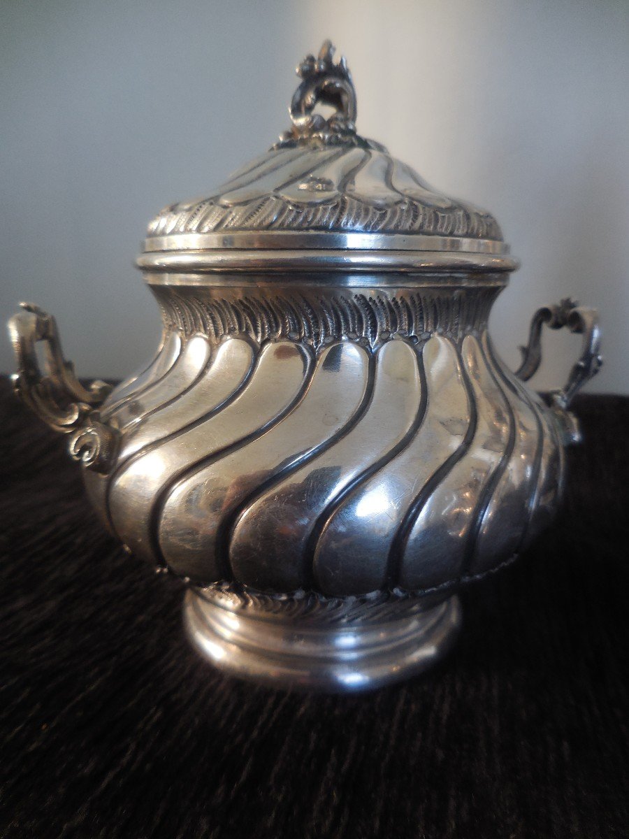 Service à Thé Et Café Louis XV En Argent Minerve  époque XIXe M.o. Rudolphe Beunké Paris-photo-3