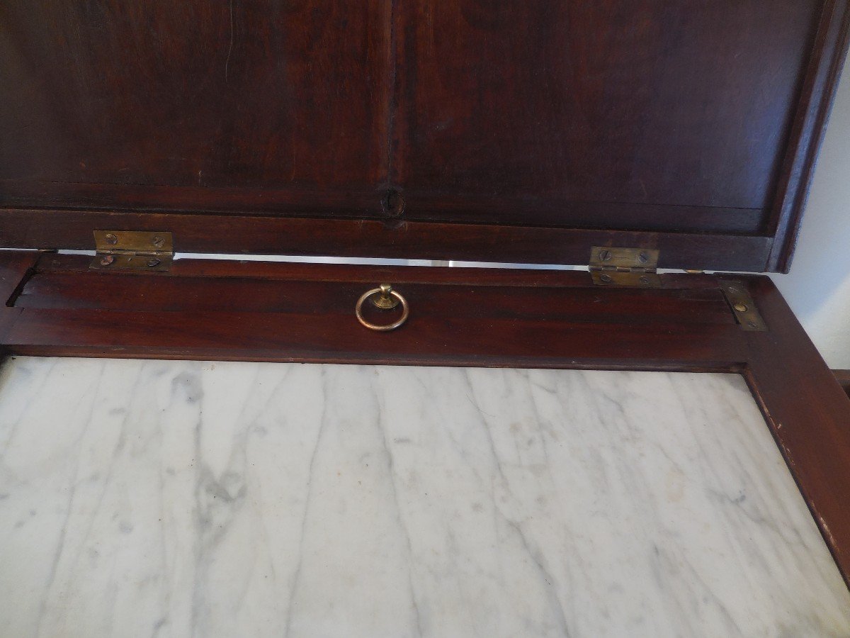 Meuble De Toilette Et à écrire En Acajou époque Louis XVI Fin XVIIIe-photo-2