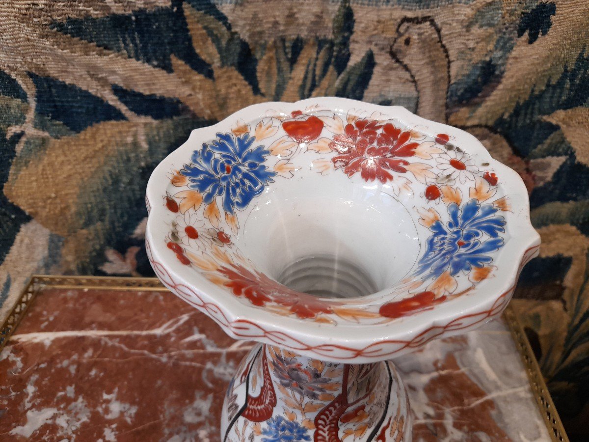 Japanese Porcelain Vase Meiji Period XIX E-photo-4