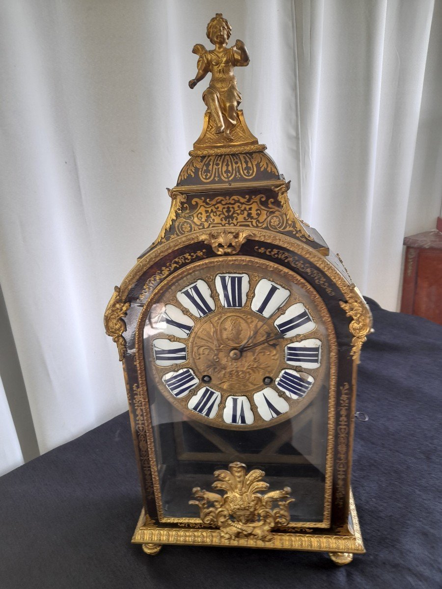 Boulle Wall Cartel Louis XIV Period Signed Delamare In Dieppe Late 17th Tbe-photo-4