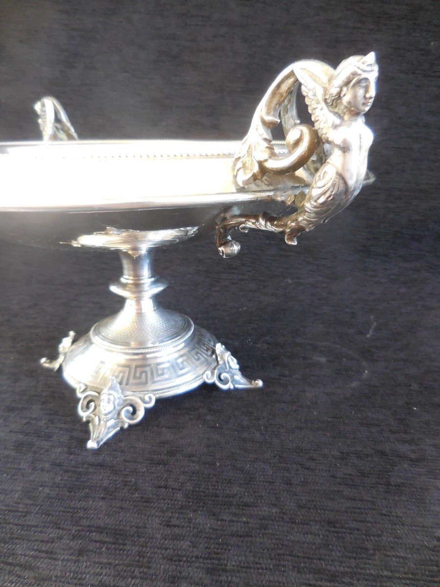 Important Cup Center Table In Silver St Empire Austria Hungary XIX-photo-2