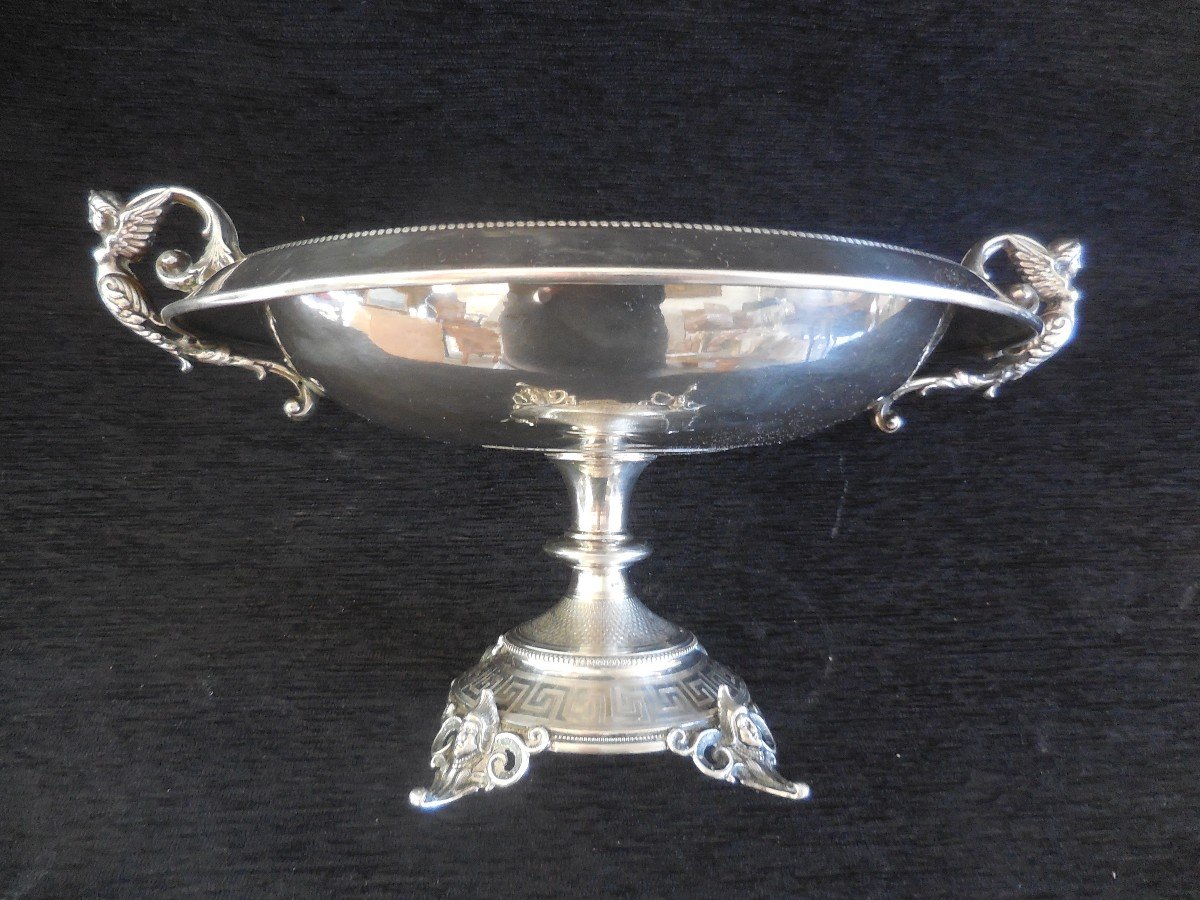 Important Cup Center Table In Silver St Empire Austria Hungary XIX