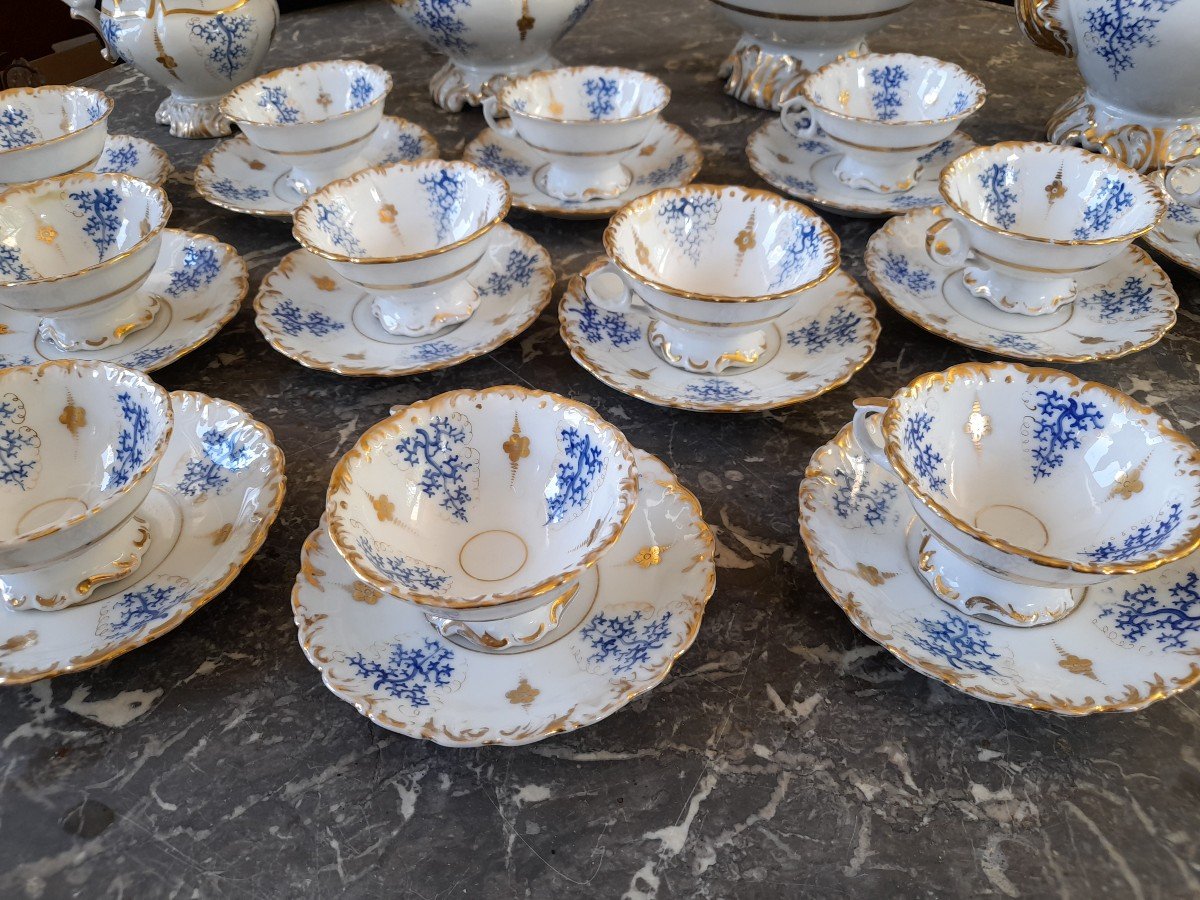 Important Paris Porcelain Tea Service Napoleon III Period-photo-2