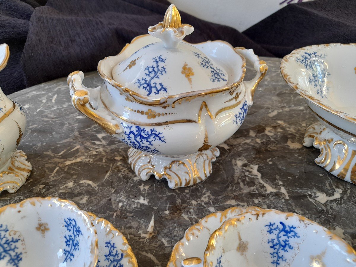 Important Paris Porcelain Tea Service Napoleon III Period-photo-4