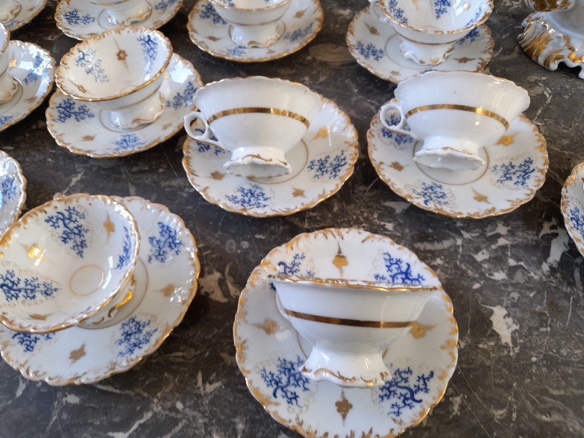 Important Paris Porcelain Tea Service Napoleon III Period-photo-3