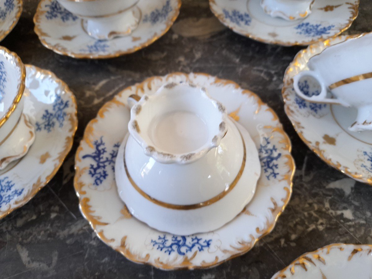 Important Paris Porcelain Tea Service Napoleon III Period-photo-5
