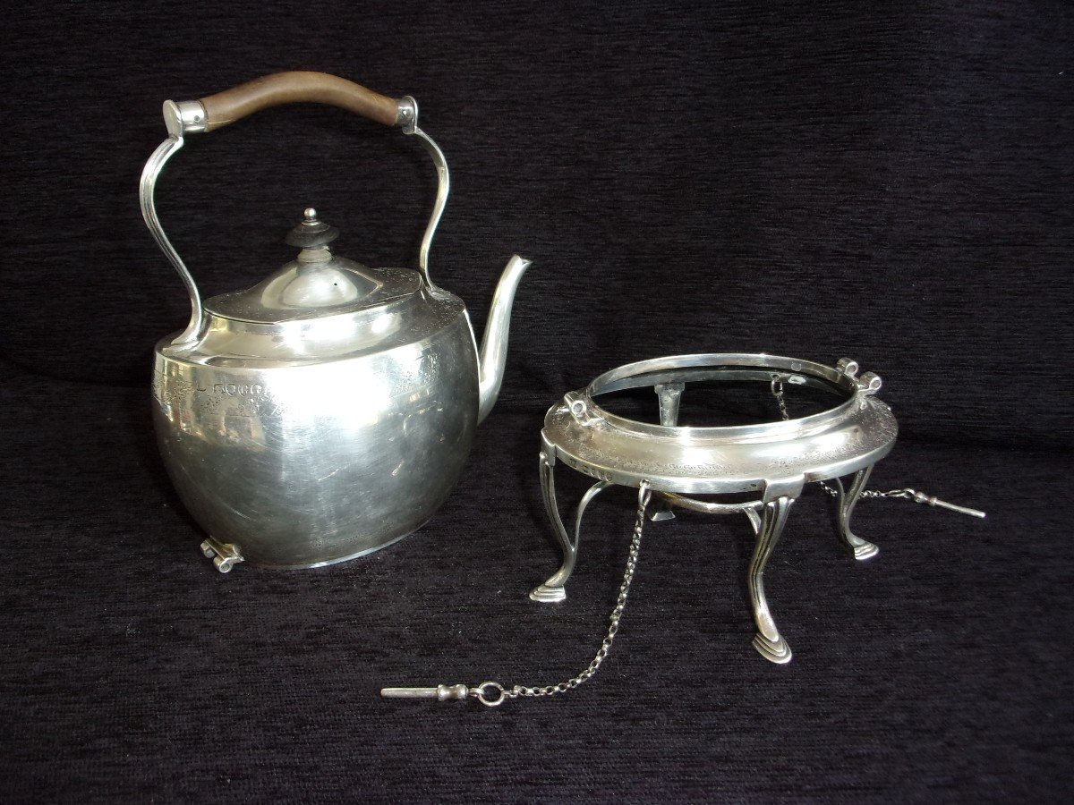 Meo Sws London Silver Kettle Jug Victorian Nineteenth Time P 700g Ht31cm-photo-3