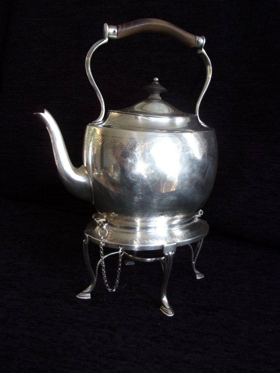 Meo Sws London Silver Kettle Jug Victorian Nineteenth Time P 700g Ht31cm