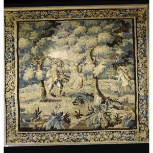 Aubusson Tapestry Animated Greenery 17th Century