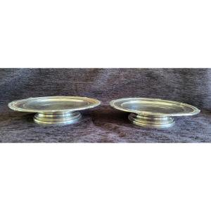 Pair Of Silver Minerva Display Cups Nineteenth Time