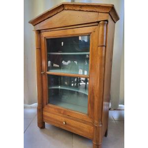 Vitrine  D Applique  Bois Fruitier  H1m époque Empire  Début XIXe Siècle 