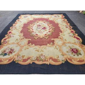 Large Aubusson Rug Napoleon III Period 19th Century 430 X325cm
