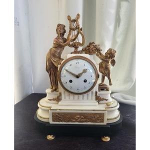 Pendule Venus Et l'Amour  Signée  Lechopié à Paris époque Louis XVI XVIII E Siècle 