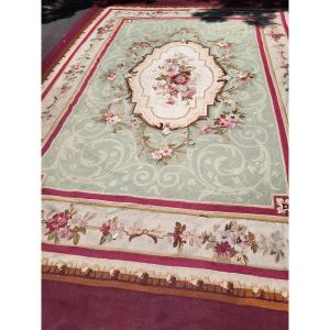 Grand tapis Aubusson  époque  Napoléon III  milieu  du XIXe  435X300 cm