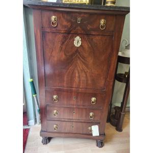 Small Secretary Stamped Jacob D. Rue Meslee