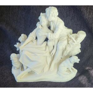 Groupe Manufacture  de Sèvres  1902  d'apres F Boucher Cachet 